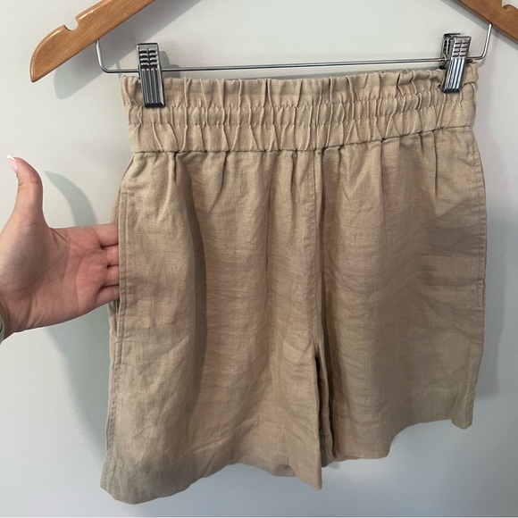 COS ELASTICSTED LINEN SHORTS - Picture 6 of 13